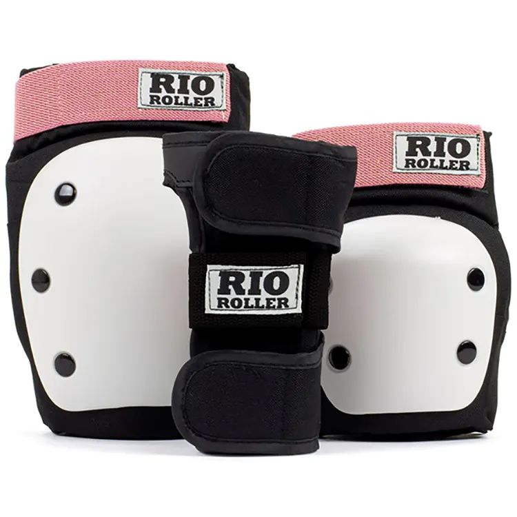 Rio Roller Triple Pad Set - Black/Rose
