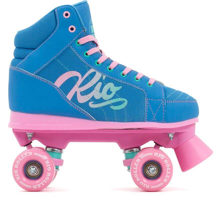 Rio Roller Lumina Quad Roller Skates - Blue/Pink
