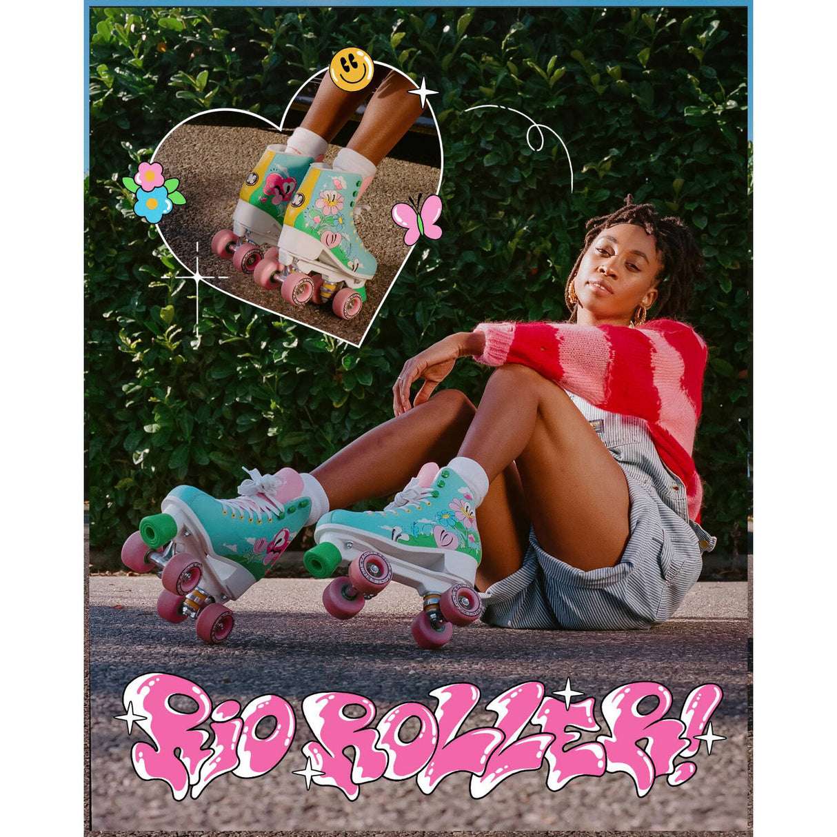 Rio Roller Artist Series Quad Roller Skates - Hattie