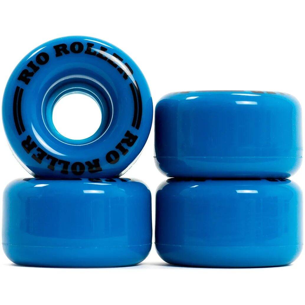 Rio Roller Quad Skate Coaster Wheels - Small 58mm - Blue