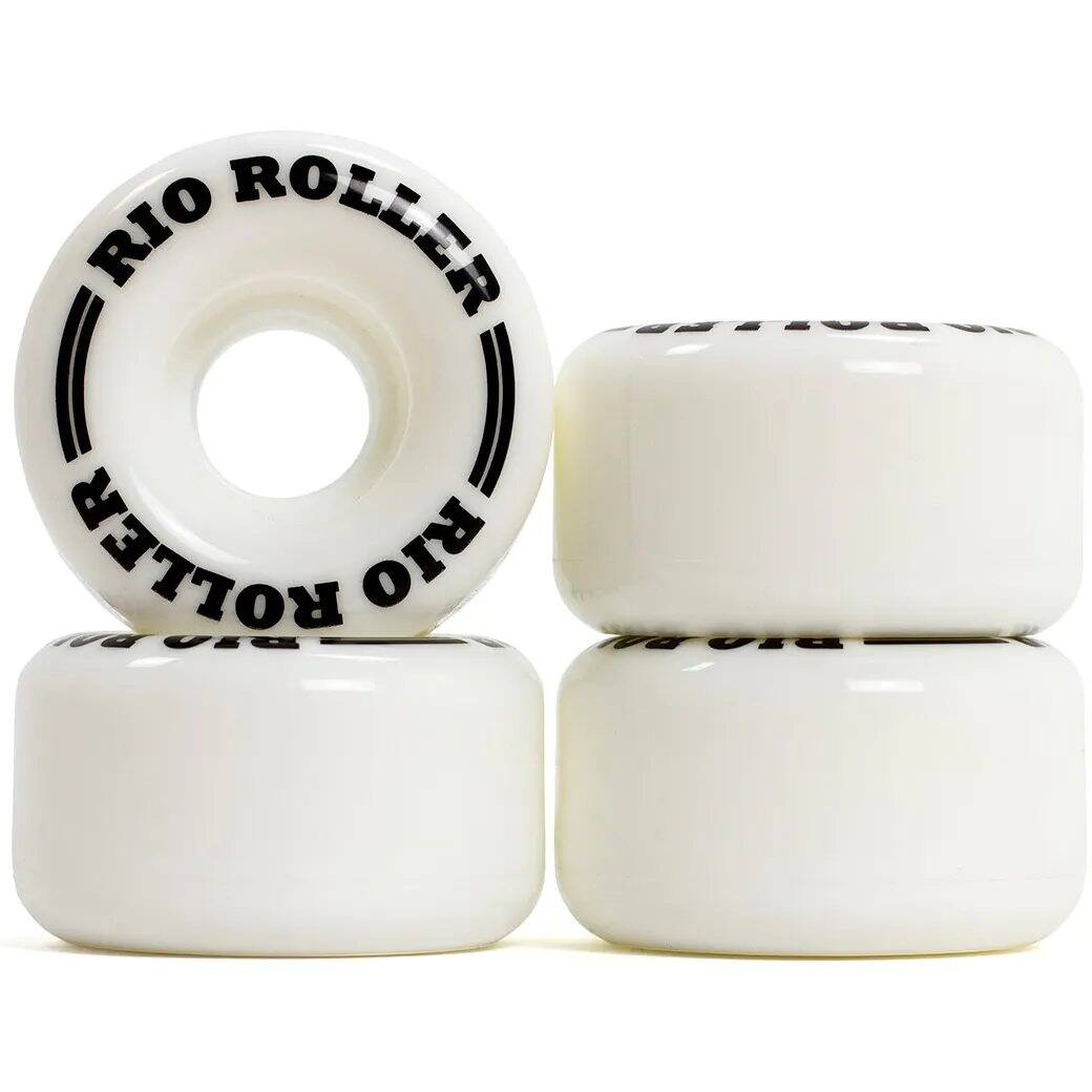 Rio Roller Quad Skate Coaster Wheels - 62mm - White