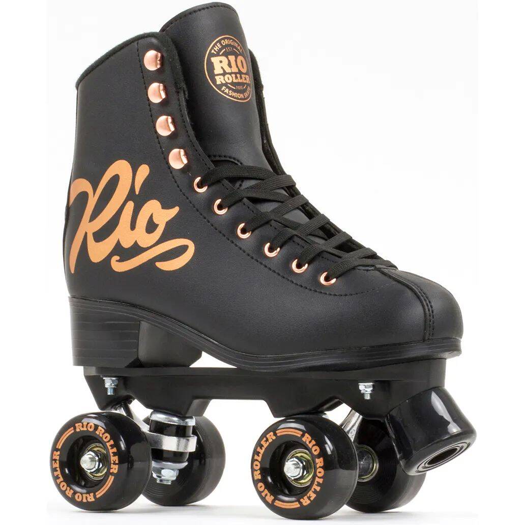 Rio Roller Rose Quad Roller Skates - Black
