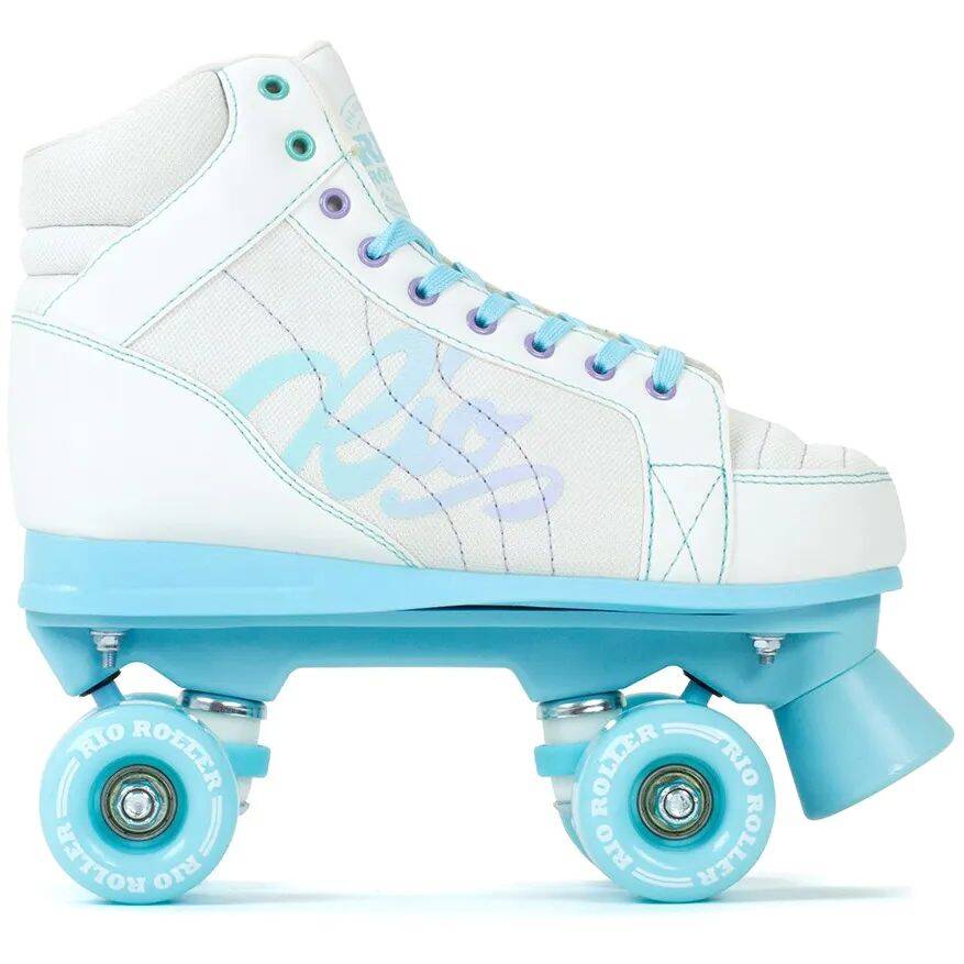 Rio Roller Lumina Quad Roller Skates - White/Blue