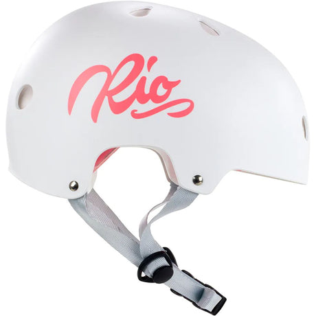 Rio Roller Script Helmet - White