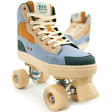 Rio Roller Beats Quad Roller Skates - Blue/Tan
