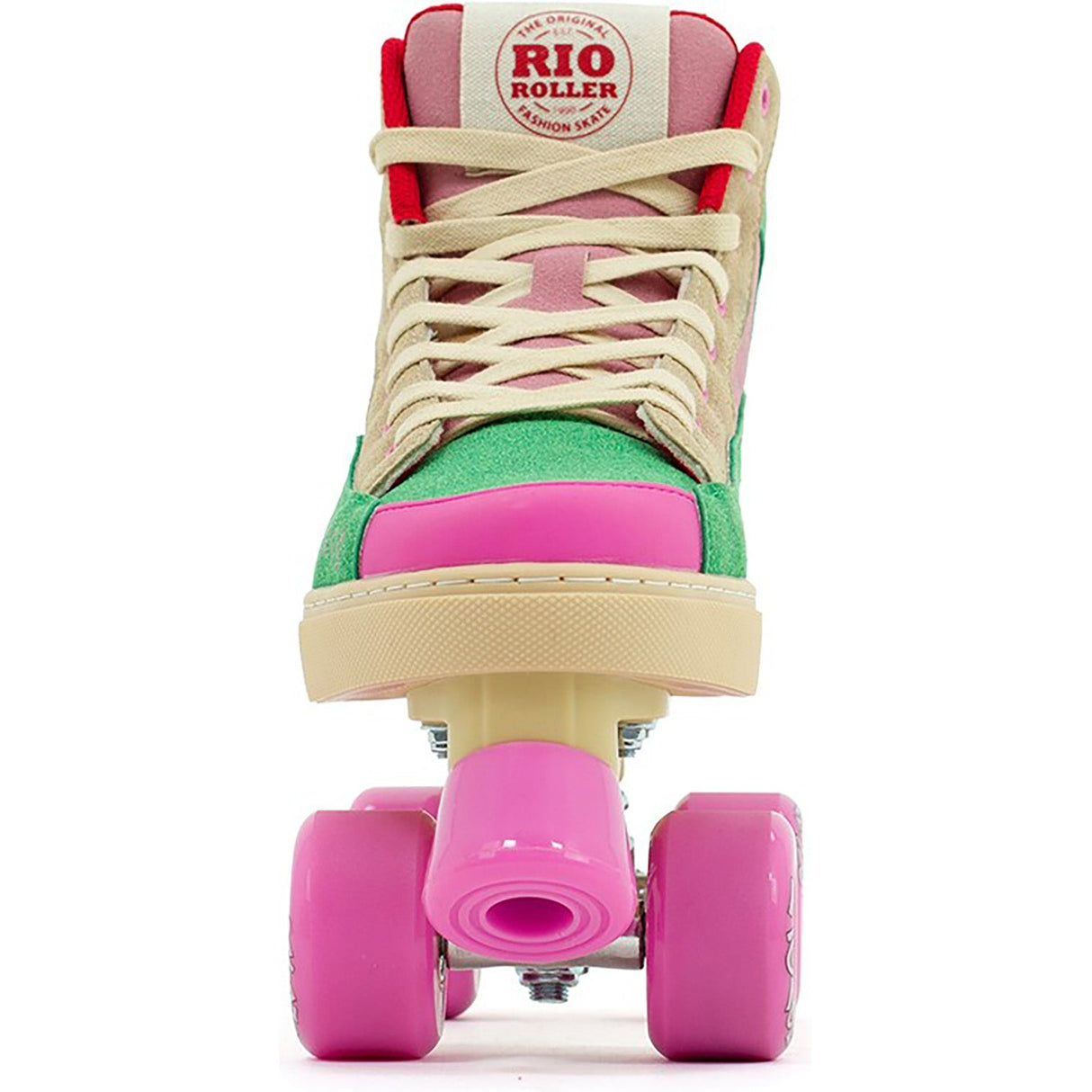 Rio Roller Beats Quad Roller Skates - Pink/Green
