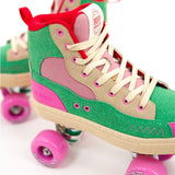 Rio Roller Beats Quad Roller Skates - Pink/Green