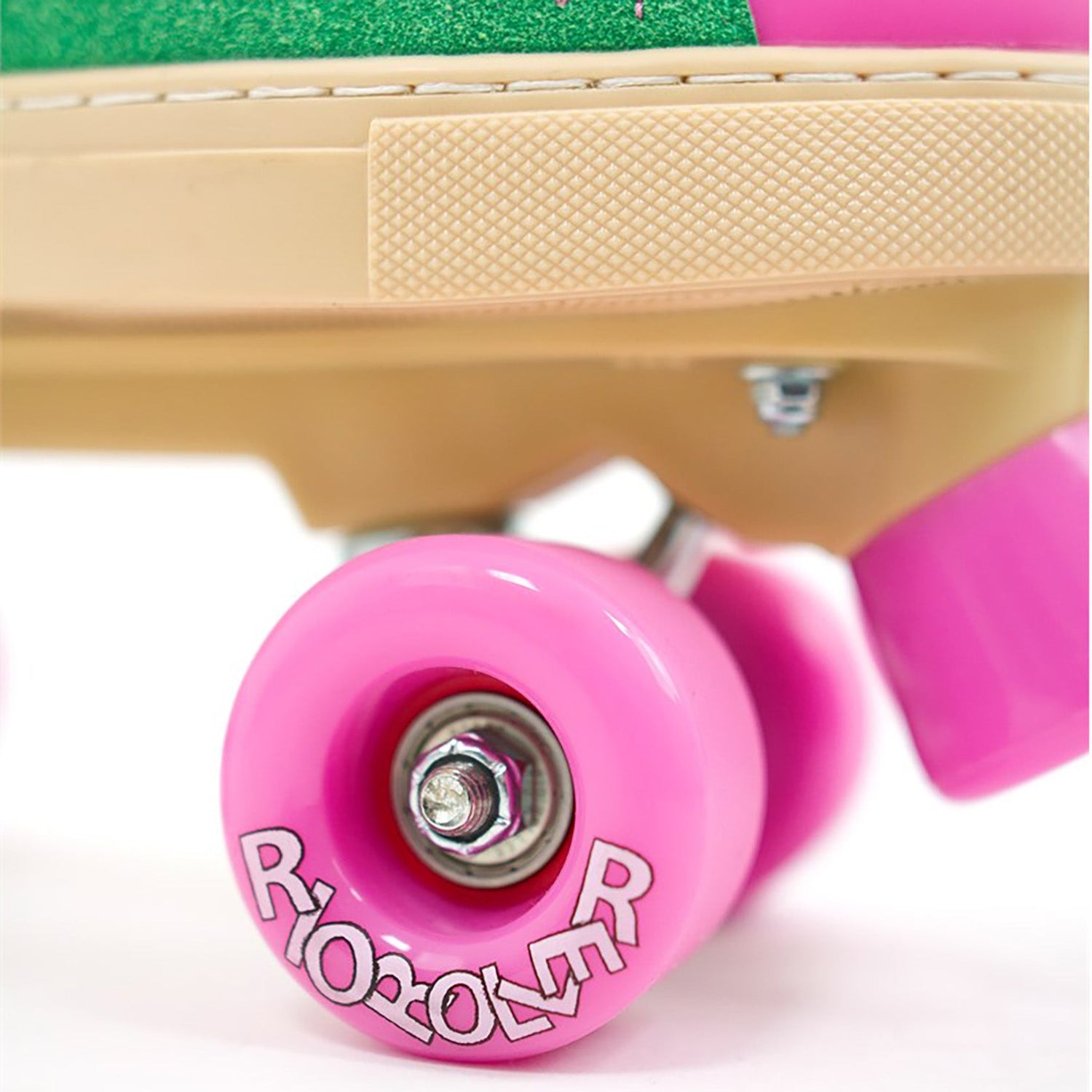 Rio Roller Beats Quad Roller Skates - Pink/Green