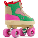 Rio Roller Beats Quad Roller Skates - Pink/Green