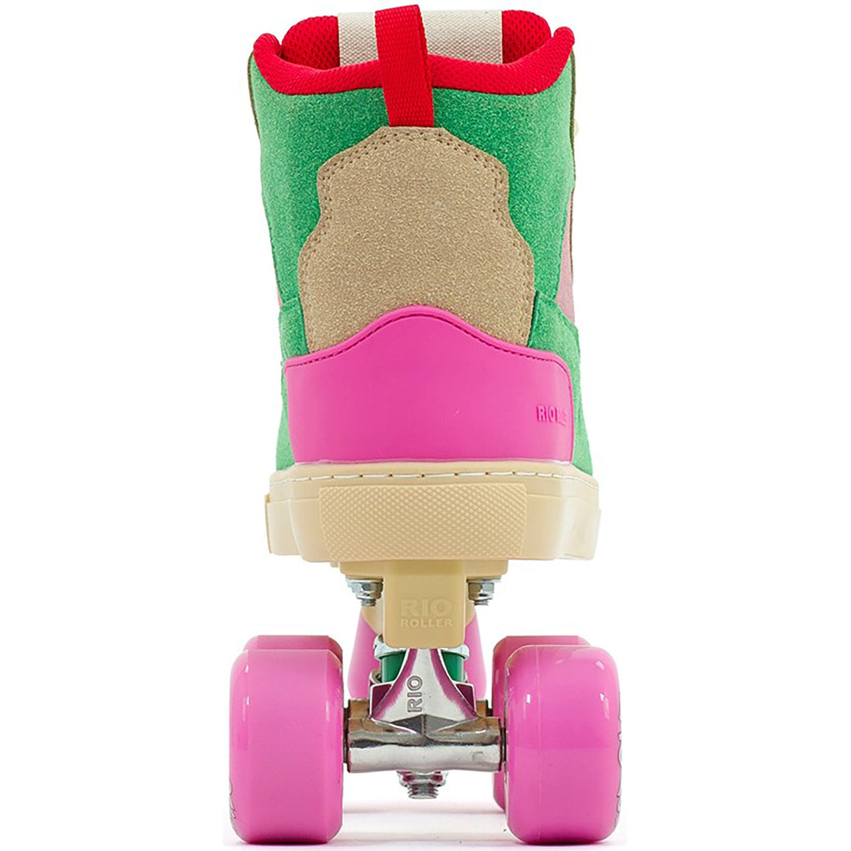 Rio Roller Beats Quad Roller Skates - Pink/Green