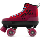Rio Roller Beats Quad Roller Skates - Red/Leopard