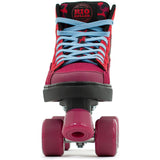Rio Roller Beats Quad Roller Skates - Red/Leopard