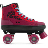 Rio Roller Beats Quad Roller Skates - Red/Leopard