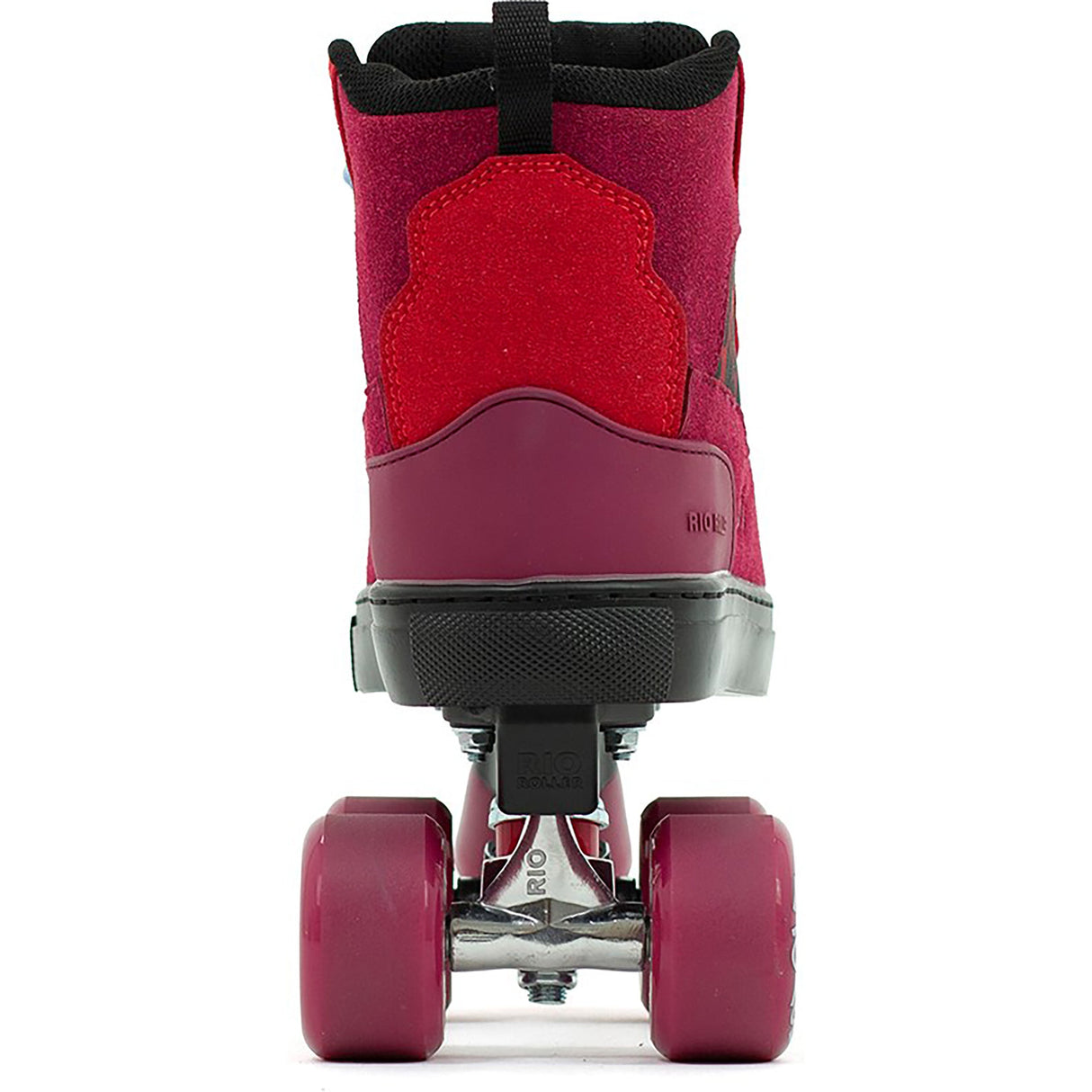 Rio Roller Beats Quad Roller Skates - Red/Leopard