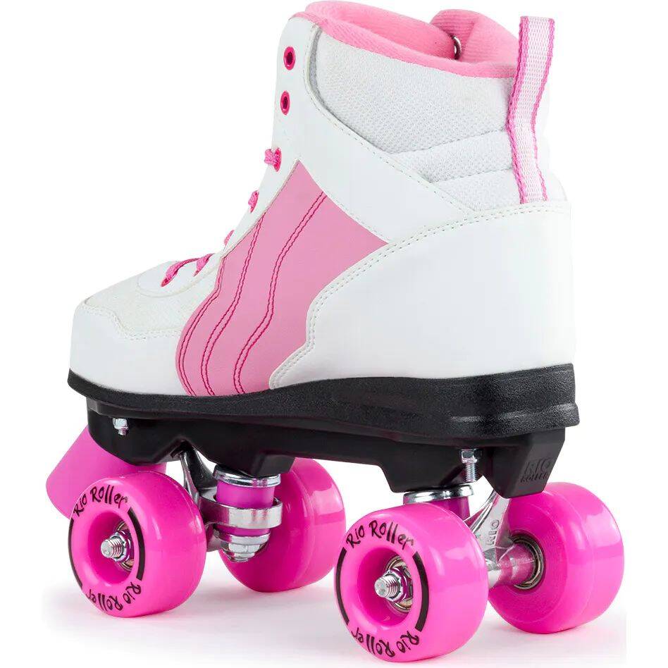 Rio Roller Pure Quad Roller Skates - White/Pink