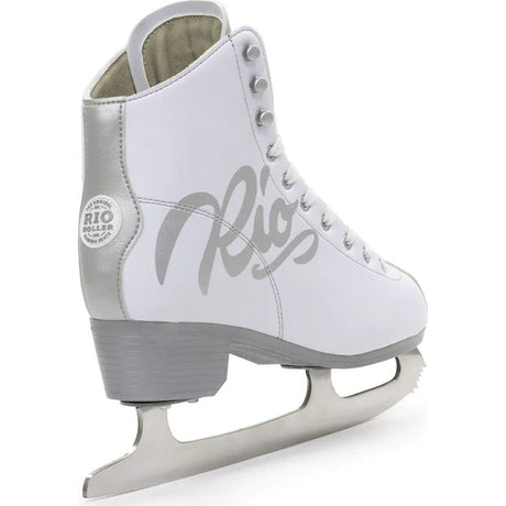 Rio Roller Script Ice Skates - White