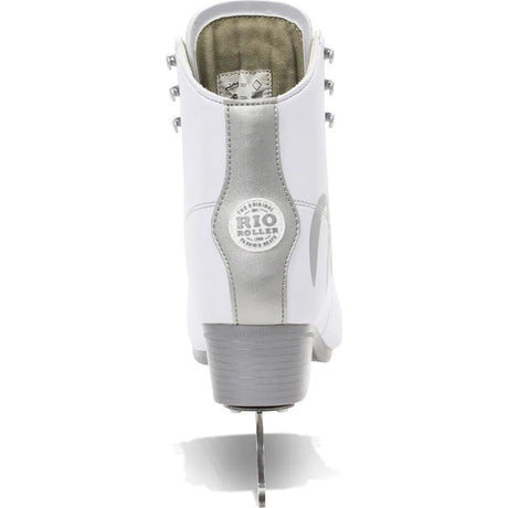 Rio Roller Script Ice Skates - White