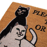 RIPNDIP Don't Let The Cops In Door Mat - Brown