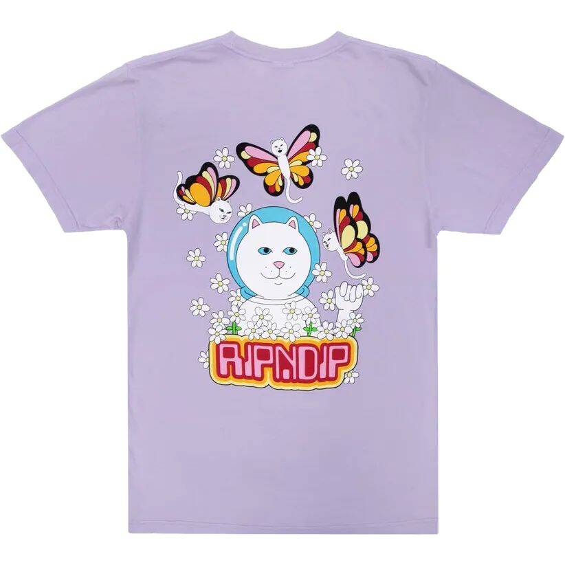 RIPNDIP Butterfly T Shirt - Lavender