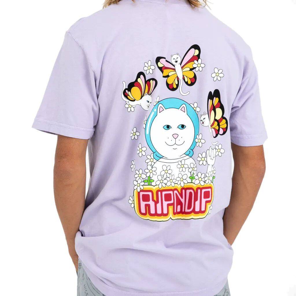 RIPNDIP Butterfly T Shirt - Lavender