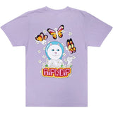 RIPNDIP Butterfly T Shirt - Lavender LRG