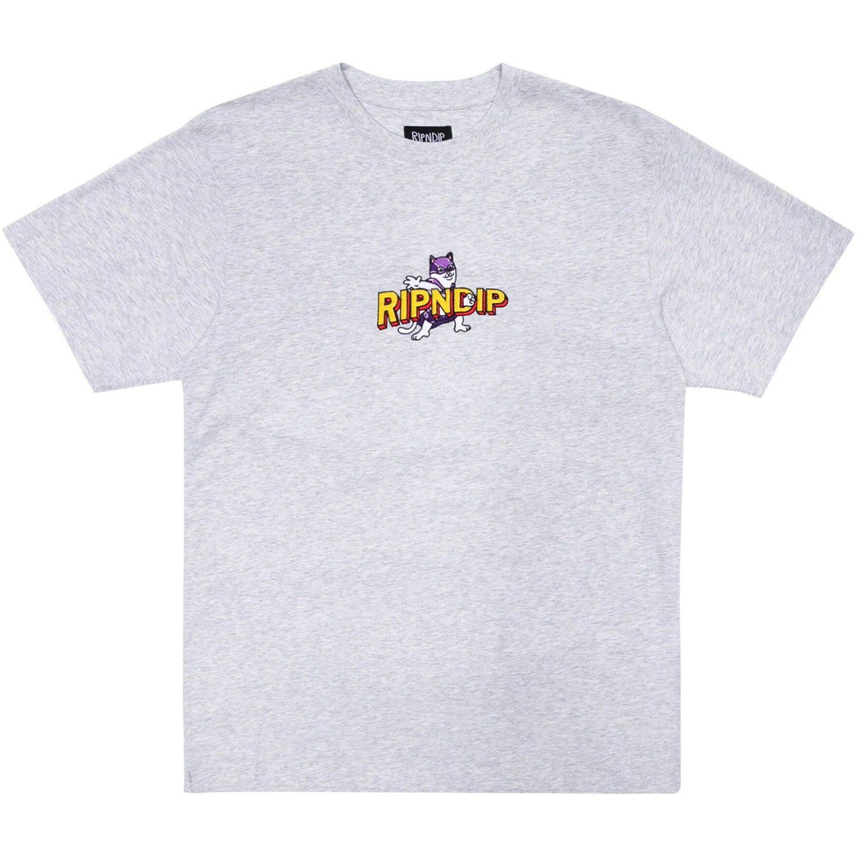 RIPNDIP Captain Nermal Pants T Shirt - Heather Grey