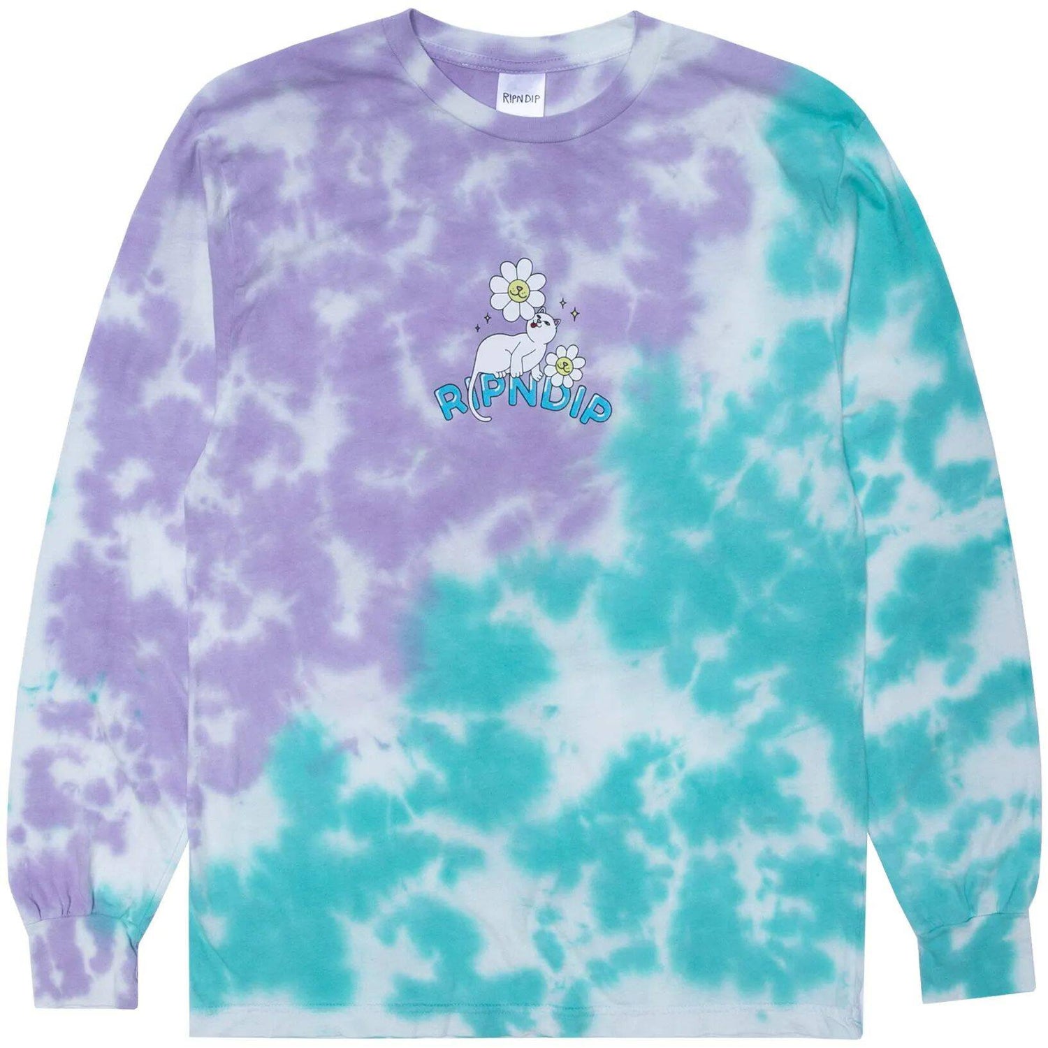 RIPNDIP Magical Place Long Sleeve T Shirt - Tie Dye