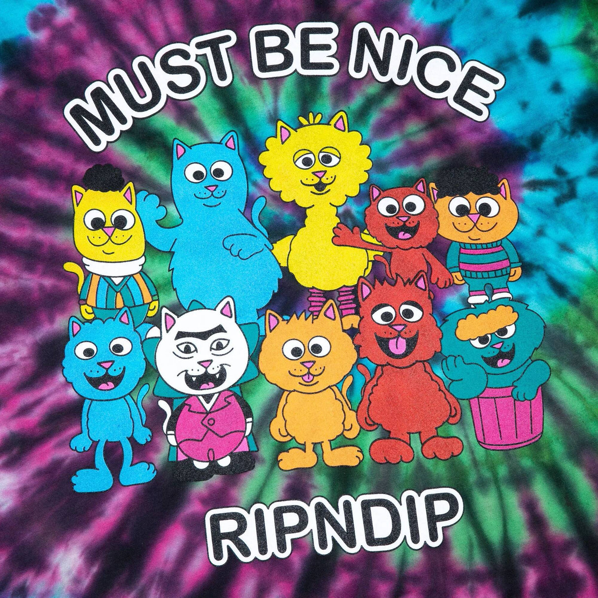 RIPNDIP Nerm Street T Shirt - Tie Dye