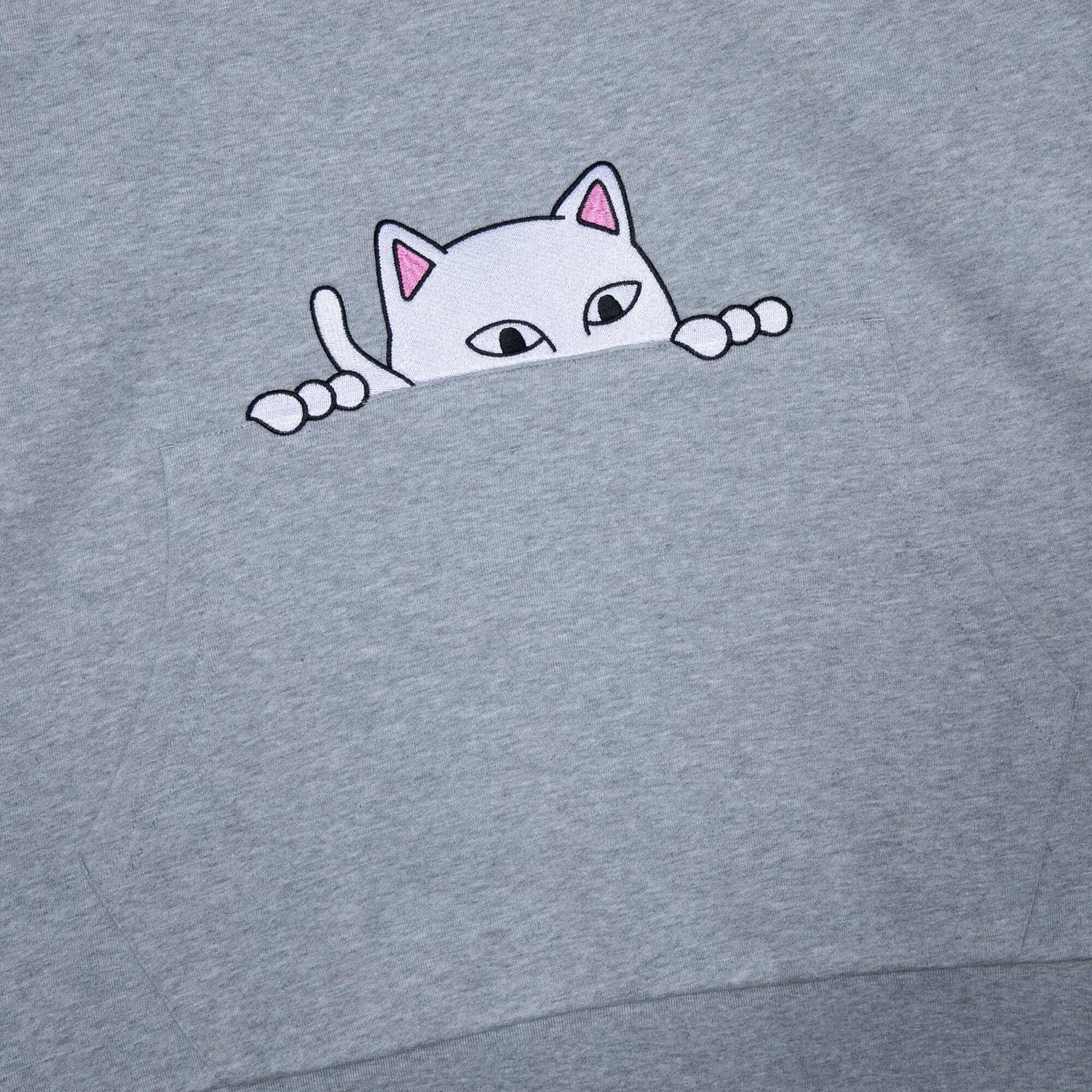 RIPNDIP Peeking Nerm Hoodie - Heather Grey