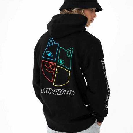 RIPNDIP Square Up Hoodie - Black MED