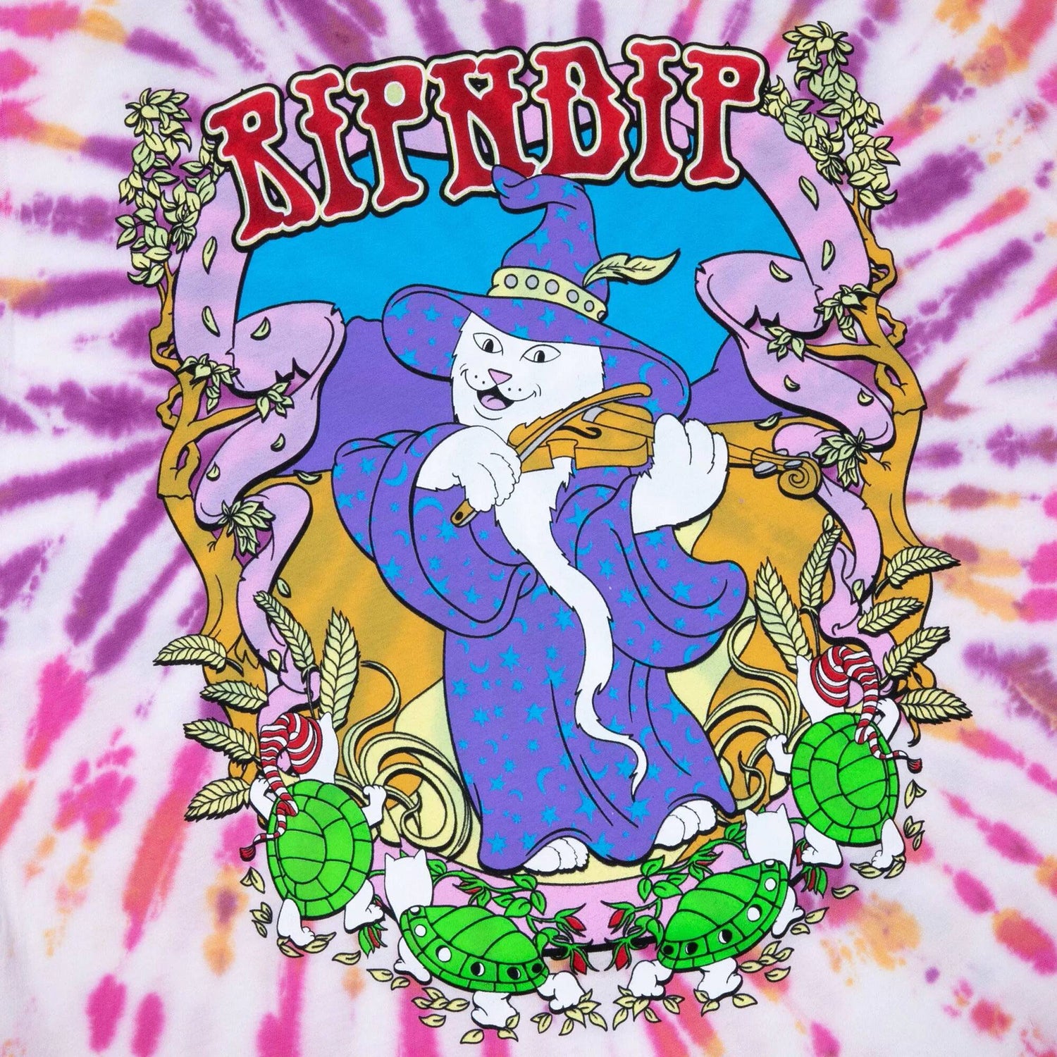 RIPNDIP Wizard T Shirt - Tie Dye