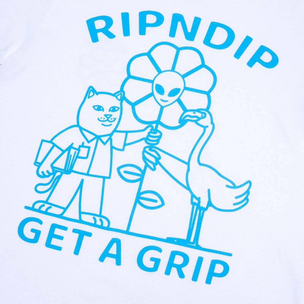 RIPNDIP Get A Grip T Shirt - White