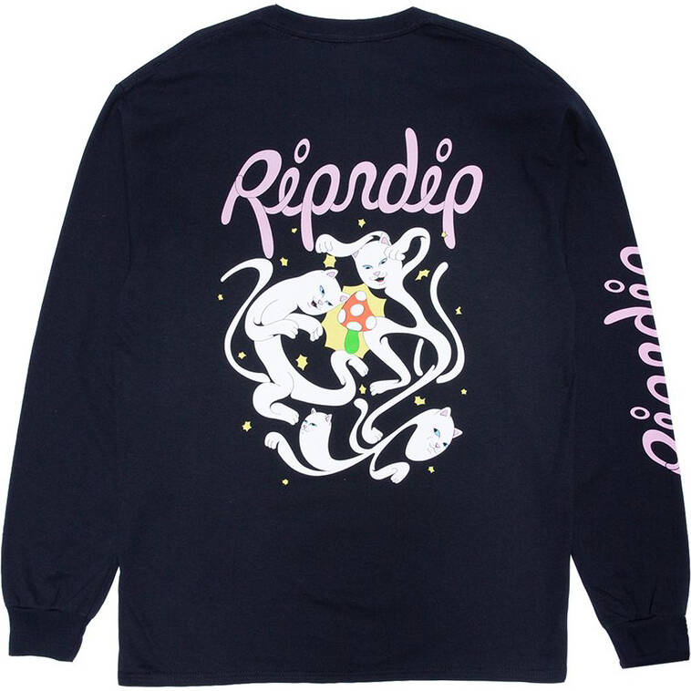 RIPNDIP The Magic Touch LS T Shirt - Black