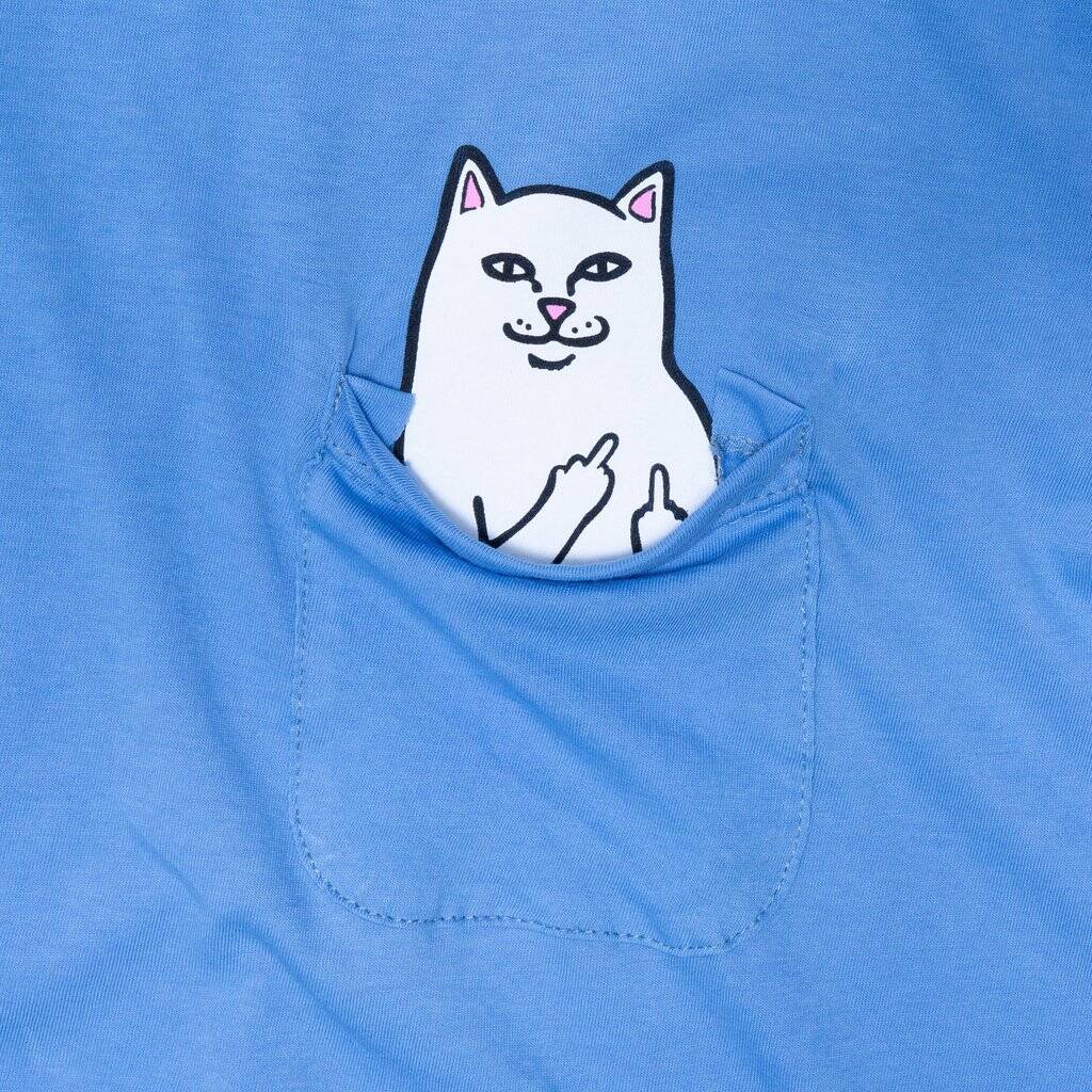 RIPNDIP Lord Nermal Pocket T Shirt - Cornflower