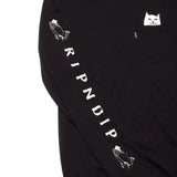 RIPNDIP Lord Nermal Long Sleeve T Shirt - Black