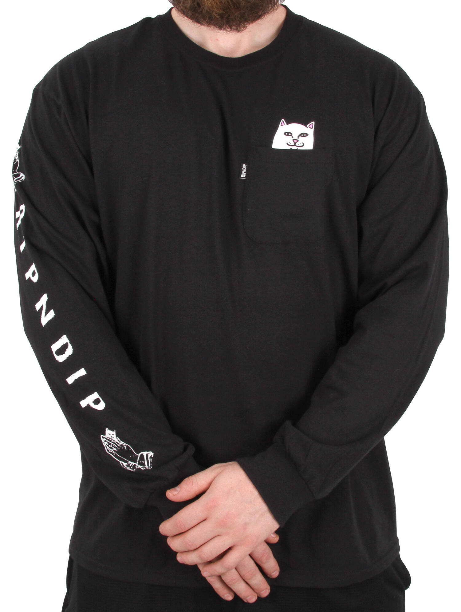 RIPNDIP Lord Nermal Longsleeve T-Shirt - Black LRG