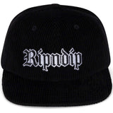 RIPNDIP Lord Savior Nerm Corduroy Strapback - Black