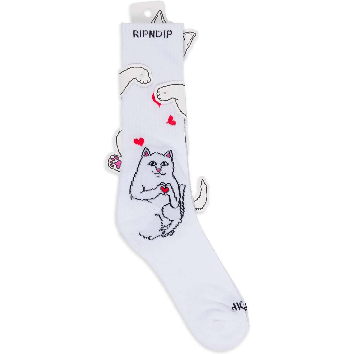RIPNDIP Nermal Loves Socks - White