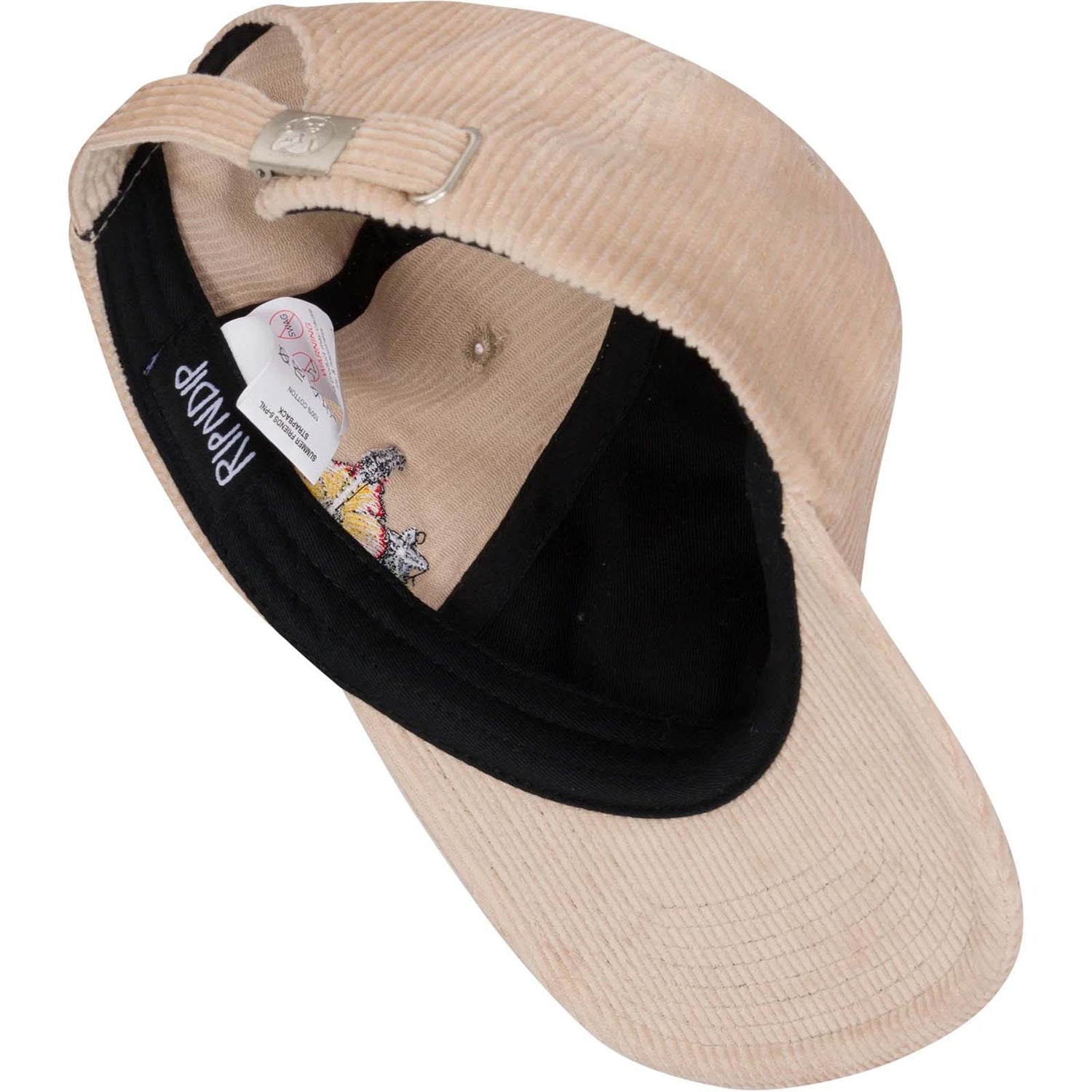 RIPNDIP Summer Friends 6 Panel Corduroy Strapback - Tan