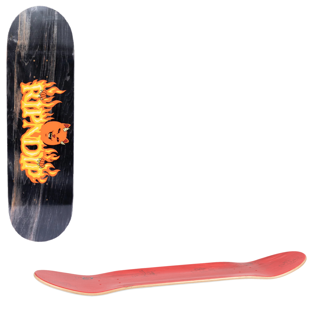 RIPNDIP Devils Work Skateboard Deck - Black 8.25"
