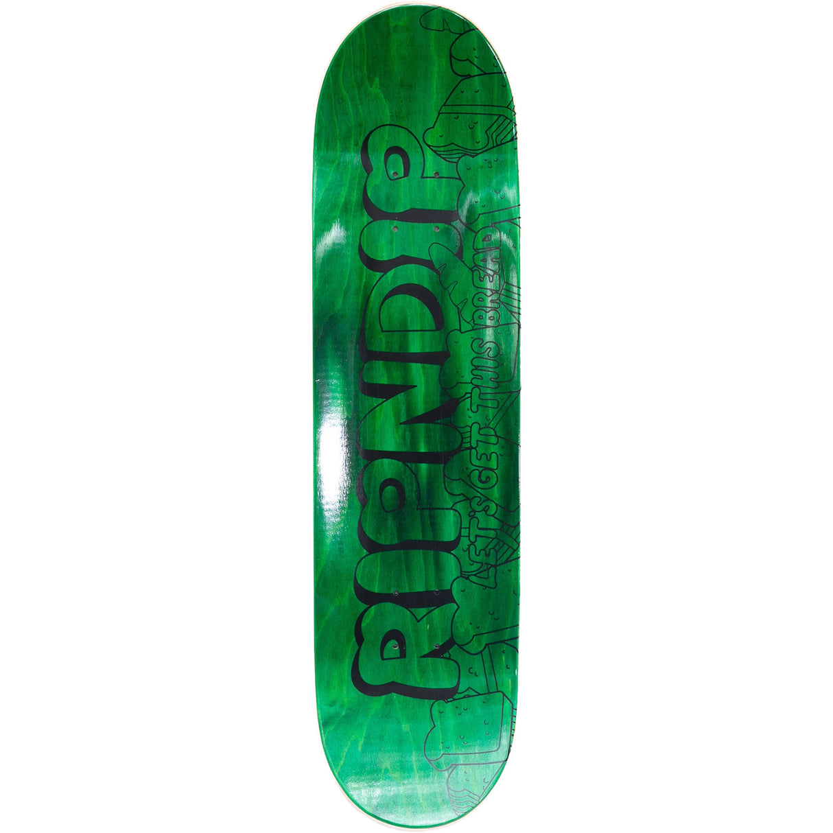 RIPNDIP Gluten Free Skateboard Deck - Black 8"