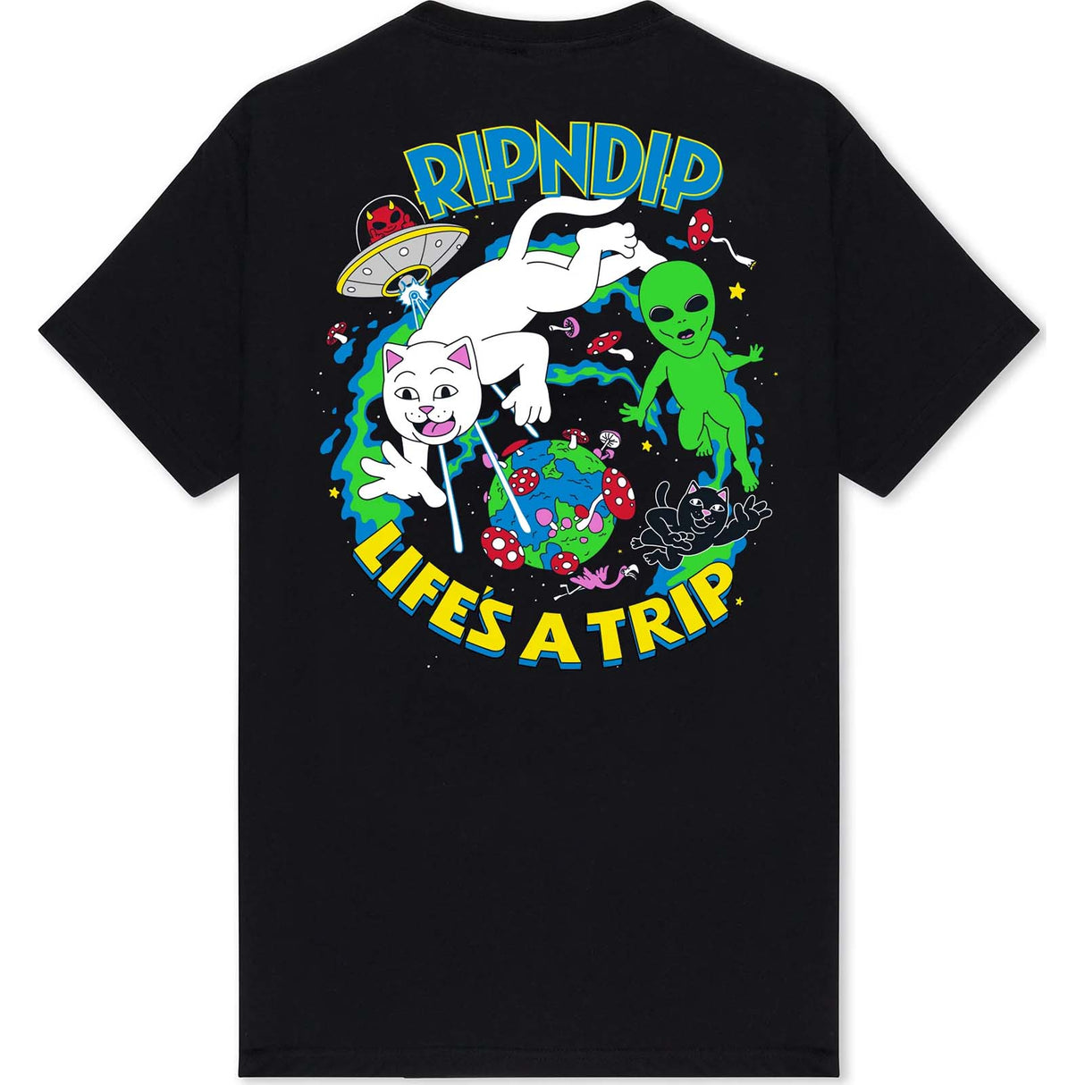 RIPNDIP 4th Dimension T Shirt - Black