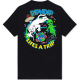 RIPNDIP 4th Dimension T Shirt - Black