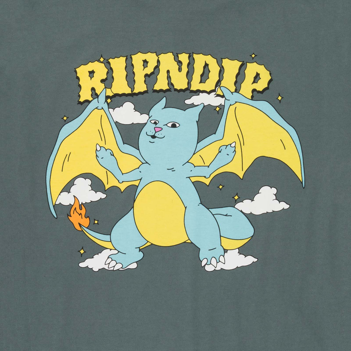 RIPNDIP Charanerm T Shirt - Charcoal