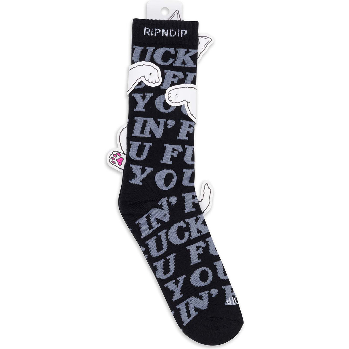 RIPNDIP F***in F**k Socks - Black