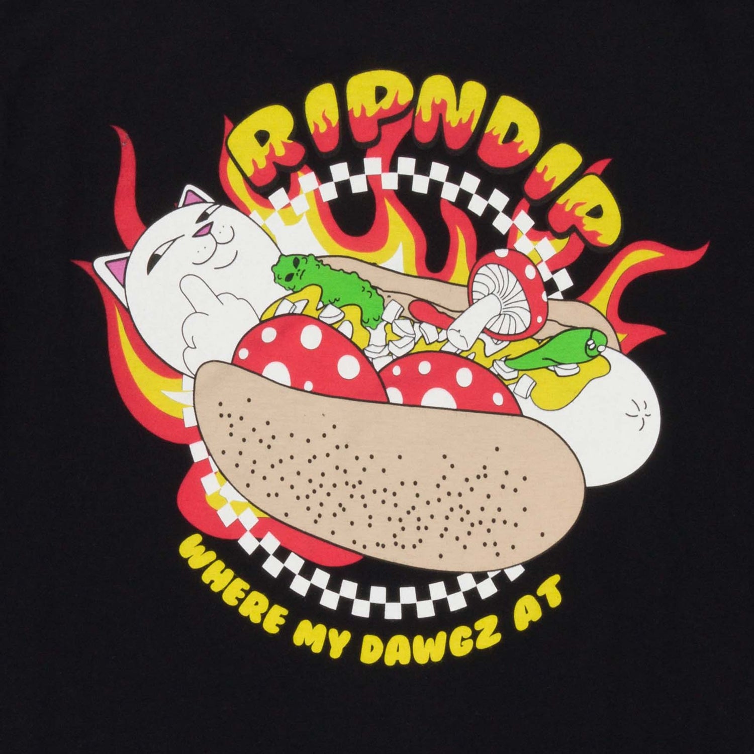 RIPNDIP Glizzy T Shirt - Black