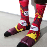 RIPNDIP Heaven On Earth Socks - Red