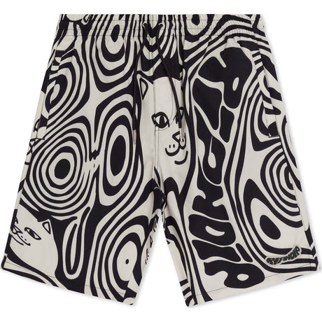 RIPNDIP Hypnotic Swimming Shorts - Black/Cream