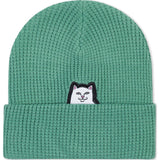 RIPNDIP Lord Nermal Waffle Knit Beanie - Light Pine