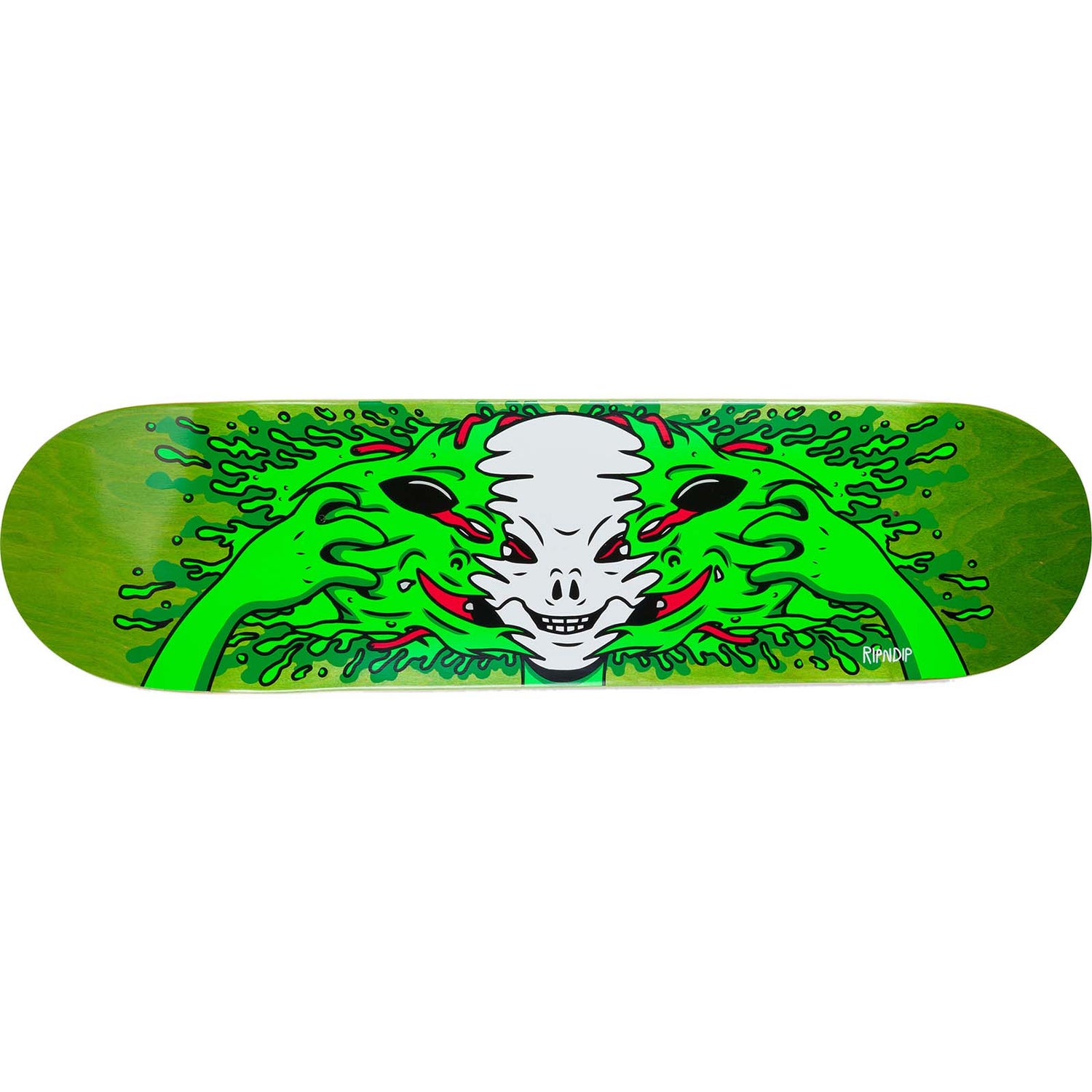 RIPNDIP Skull Face Alien Skateboard Deck 8.5"